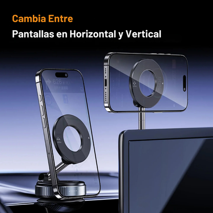Soporte Magnético 360° con Succión al Vacío