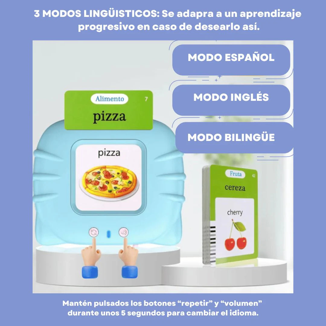 Juguete Educativo Tarjetas Bilingües Parlantes